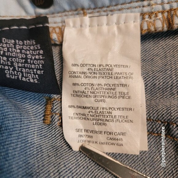 Madewell Jeans Size 27 Skinny 9" High Rise Tummy Control Ontario Wash H5789 - Picture 6 of 13